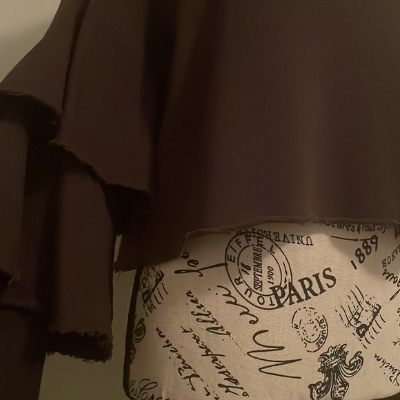 Chocolate fun wide sleeves cropped top - Picture 4 of 9